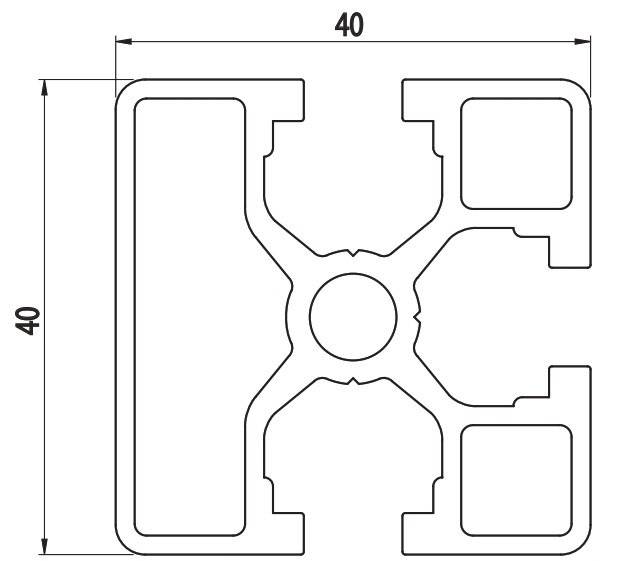 AC 40x40 - 1 Side Closed