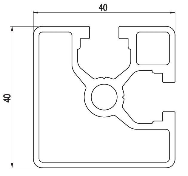 AC 40x40 - 2 Side Closed