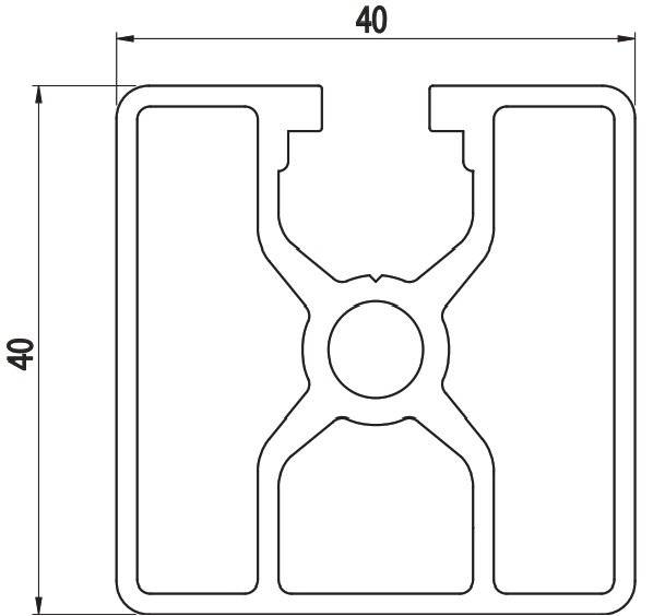 AC 40x40 - 3 Side Closed