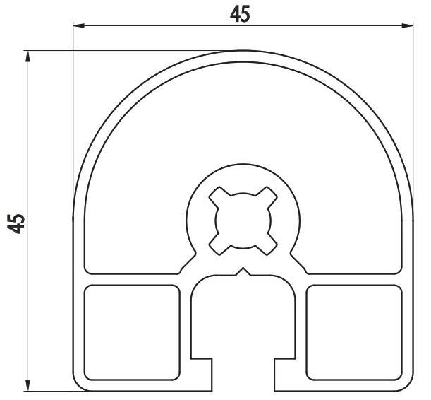 AC 45x45 - Hand Rail