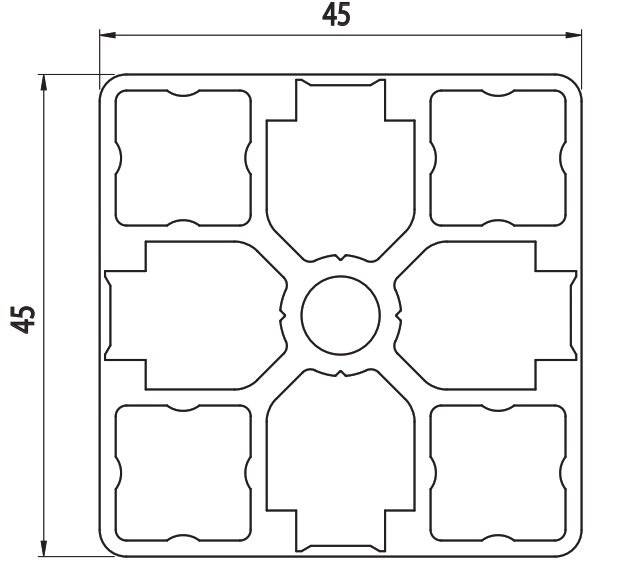 AC 45x45 Closed Pealable