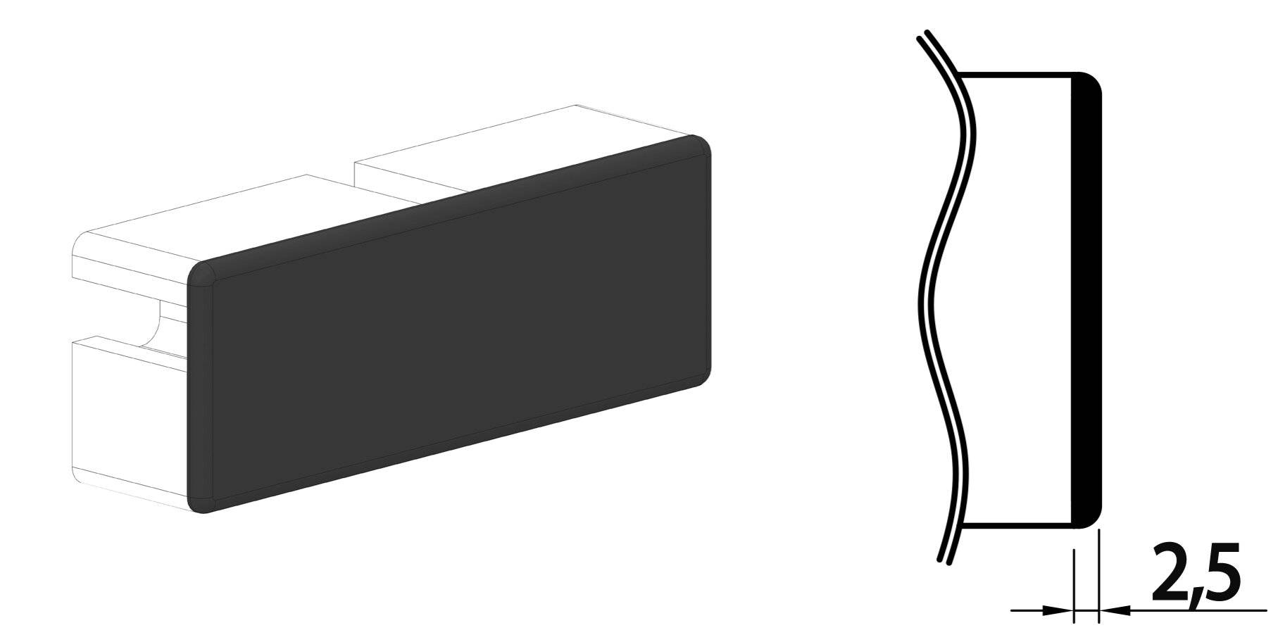 AC 45x90 - 2 closed Slot