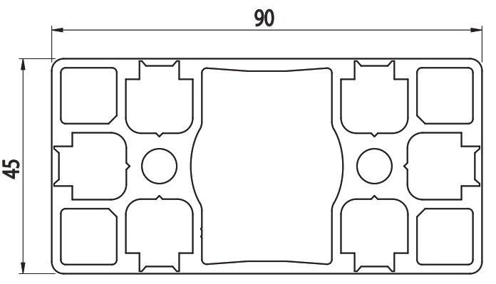 AC 45x90 - Closed and Pealable