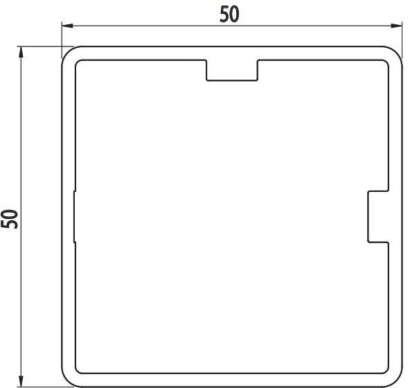AC 50x50 Telescopic Profile