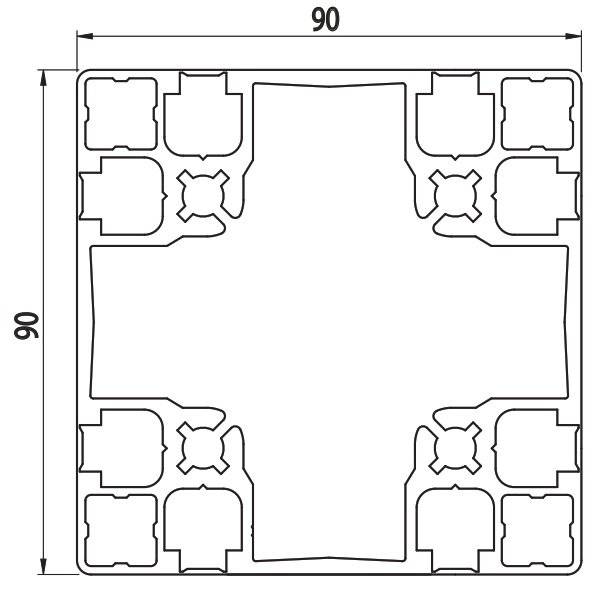 AC 90x90  Closed Slots and Pealable