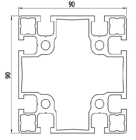 AC 90x90 Light No Central Hole