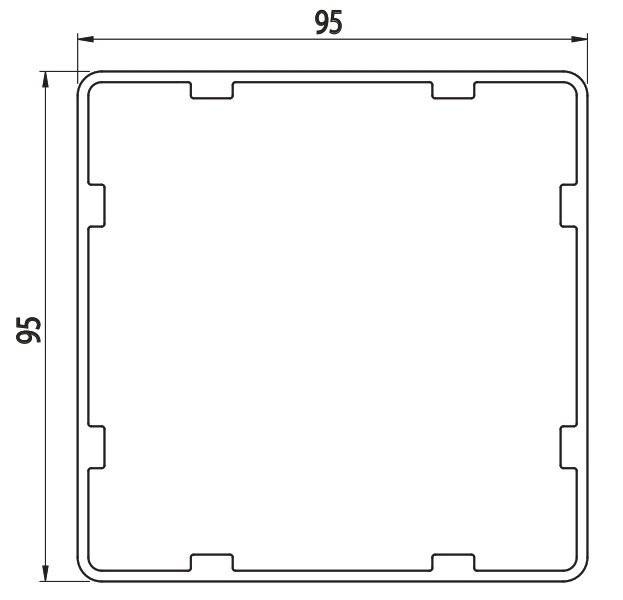 AC 95x95 Telescopic Profile